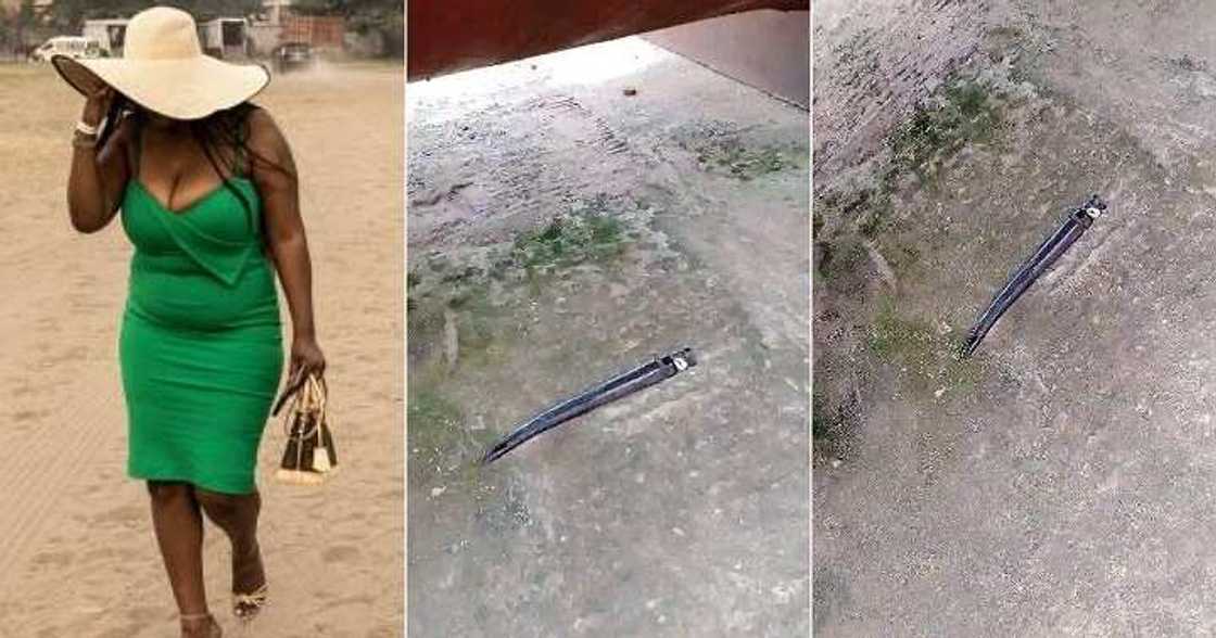 Lady sees strange object at workplace Lady sees strange object at workplace