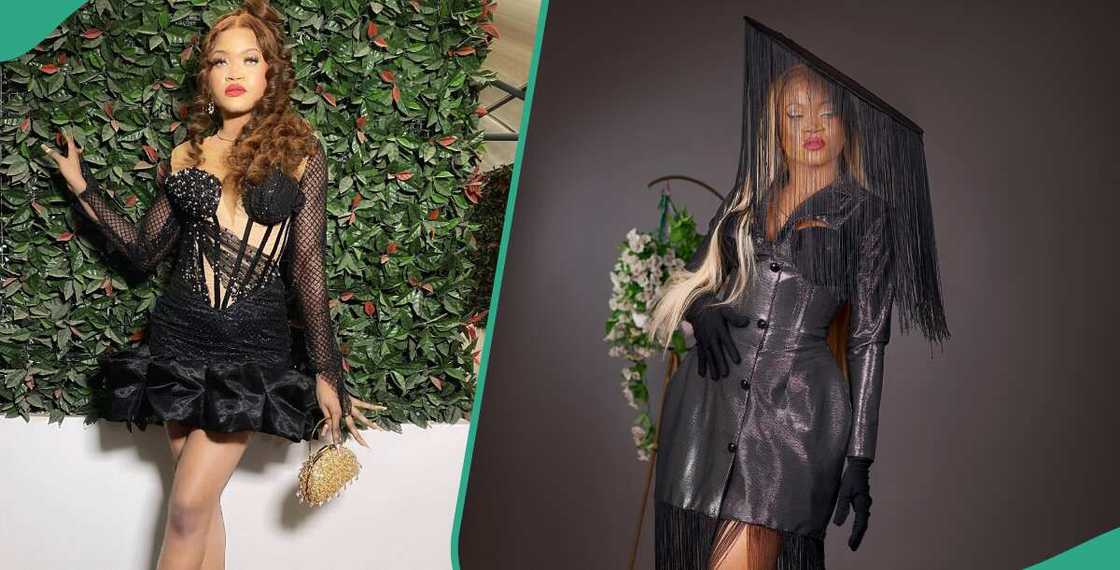 Lady wears corset blazer dress Lady wears corset blazer dress