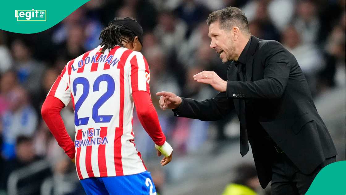 Ademola Lookman, Diego Simeone, Atletico Madrid, Manchester United, UEFA Champions League.