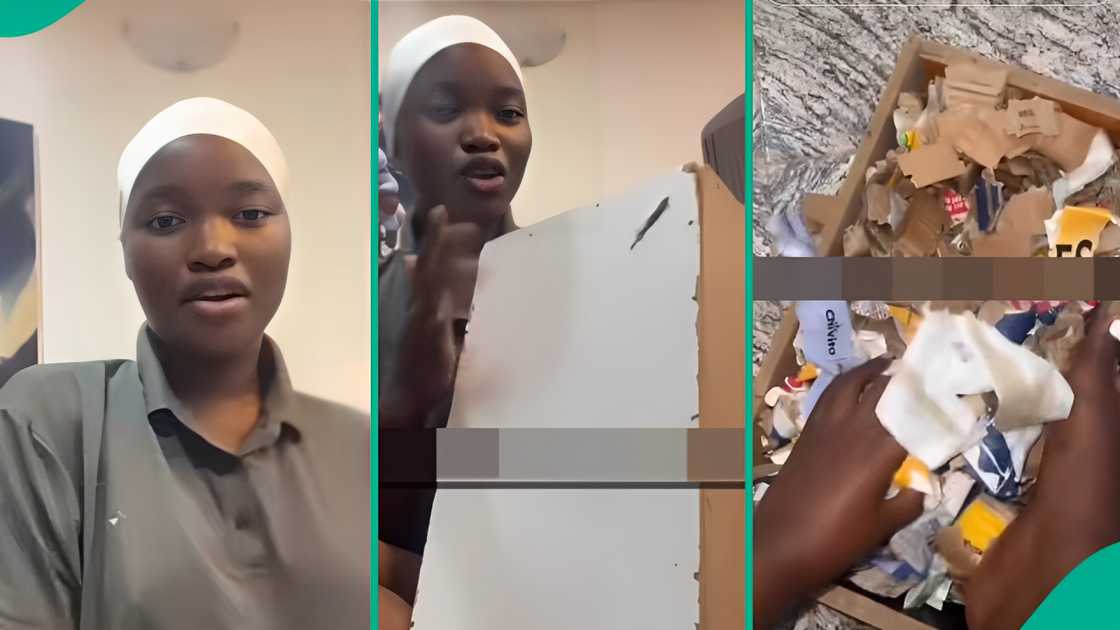 Lady Who Saved Money in Piggy Bank Cries Out After Seeing Papers Inside Box, People React Lady Who Saved Money in Piggy Bank Cries Out After Seeing Papers Inside Box, People React