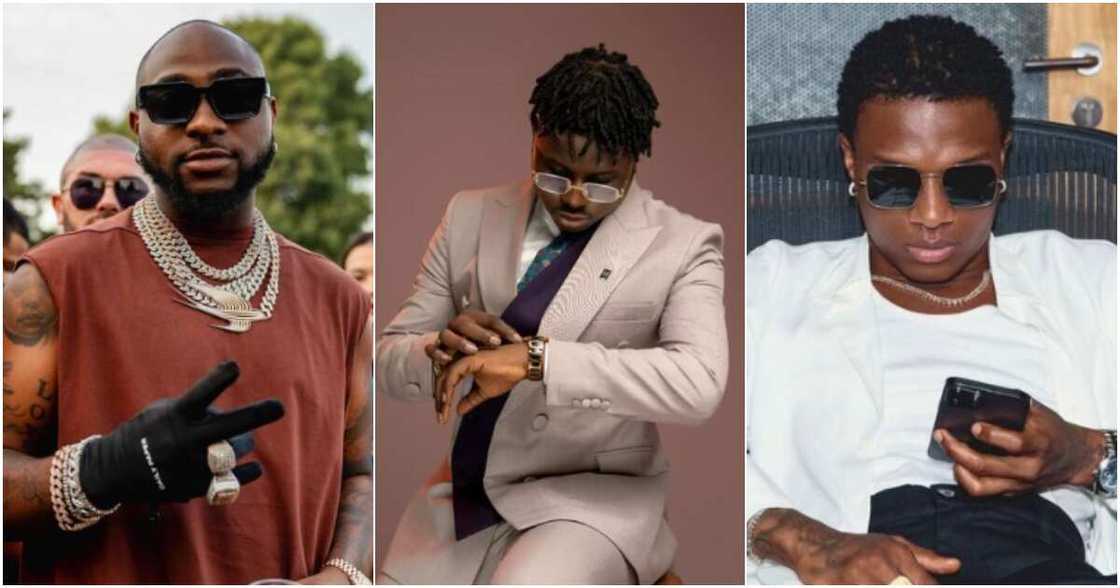 Davido, Wizkid and Kennyblaq Davido, Wizkid and Kennyblaq