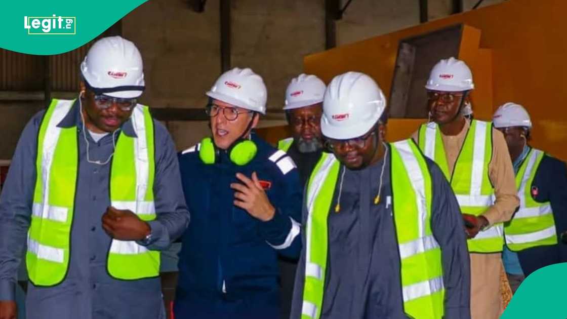 on a visit to egbin power plant on a visit to egbin power plant