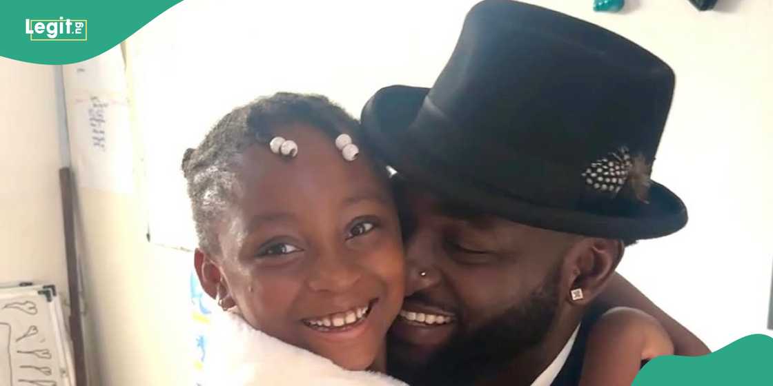 Gbenro Ajibade visits daughter in school. Gbenro Ajibade visits daughter in school.
