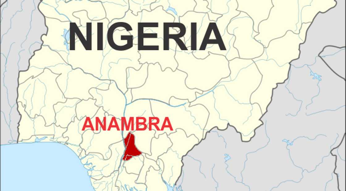 Anambra state on the map Anambra state on the map