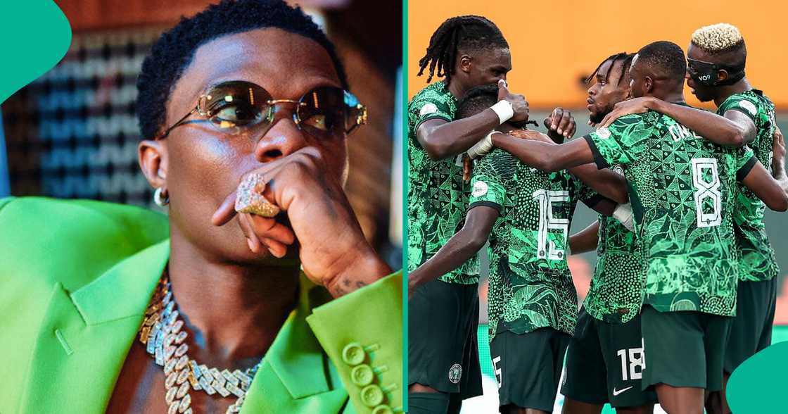 Wizkid acknowledges Super Eagles.