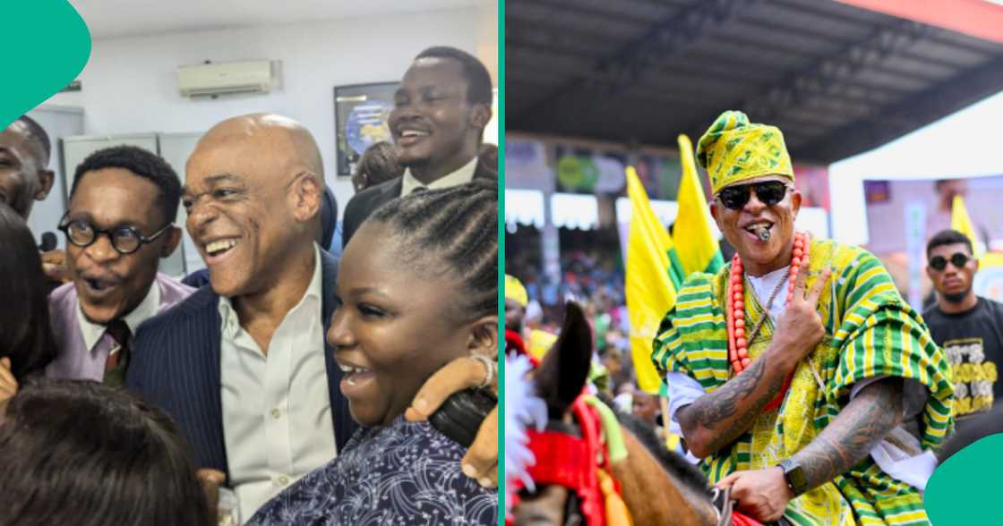 Farooq Oreagba reacts as lady vows not to wash her hand after shaking him.