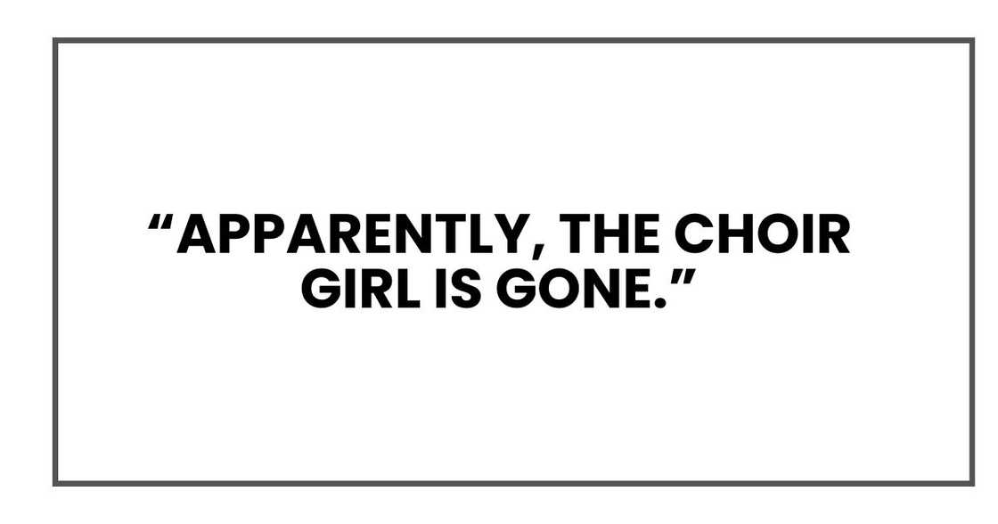 CHOIR GIRL CHOIR GIRL