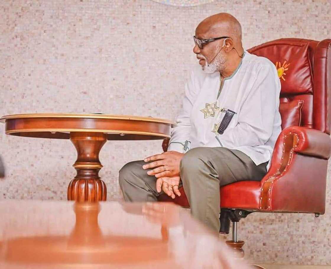 Gwamna Rotimi Akeredolu na jihar Ondo.