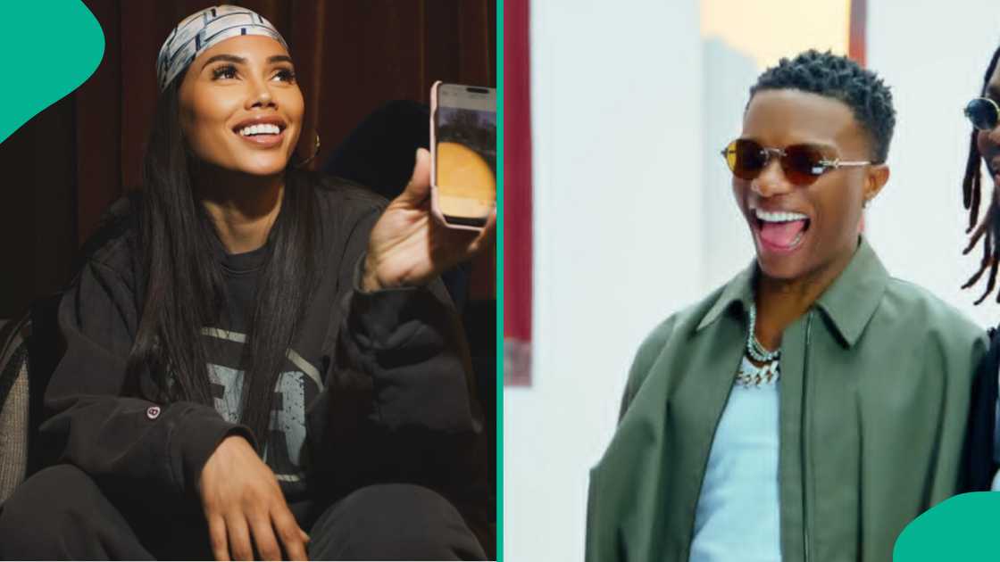 Wizkid's fans name singer's daughter as Jada P shares peek of baby girl. Wizkid's fans name singer's daughter as Jada P shares peek of baby girl.