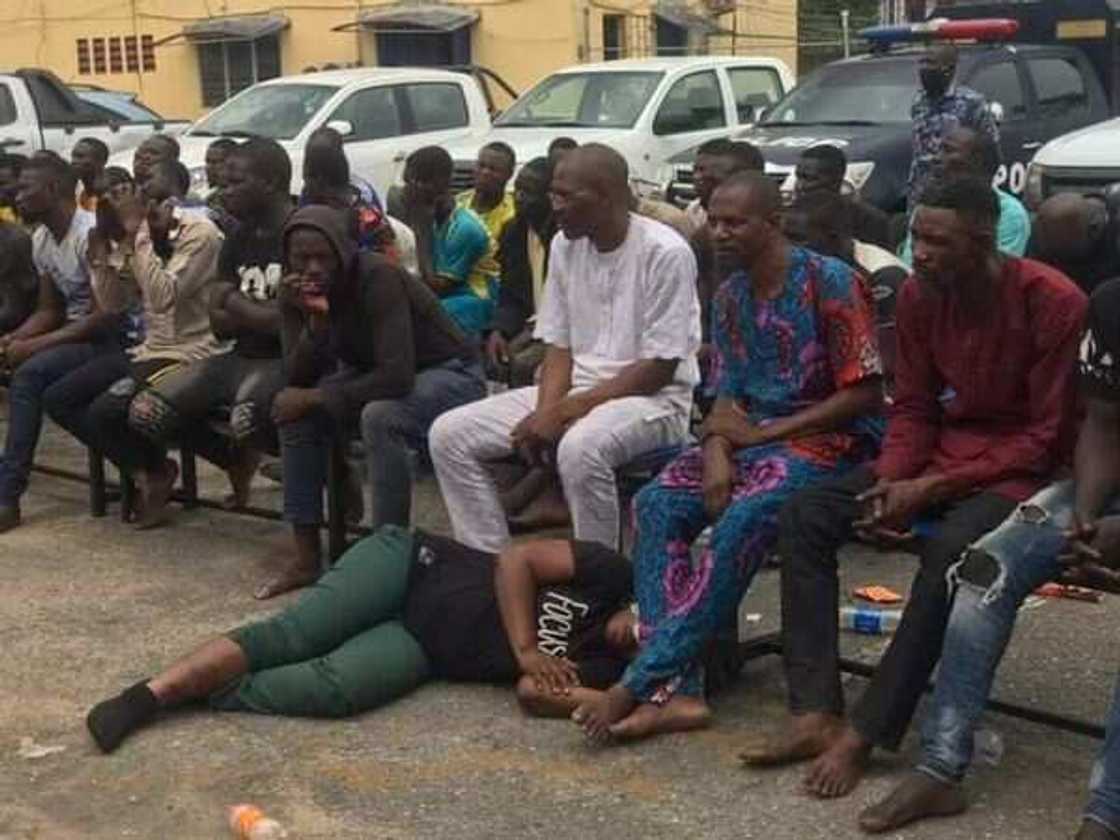 Police parade 49 suspects arrested at Yoruba Nation rally in Lagos Police parade 49 suspects arrested at Yoruba Nation rally in Lagos