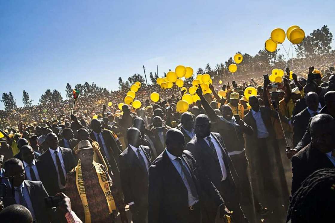 Images of rallies have been doctored