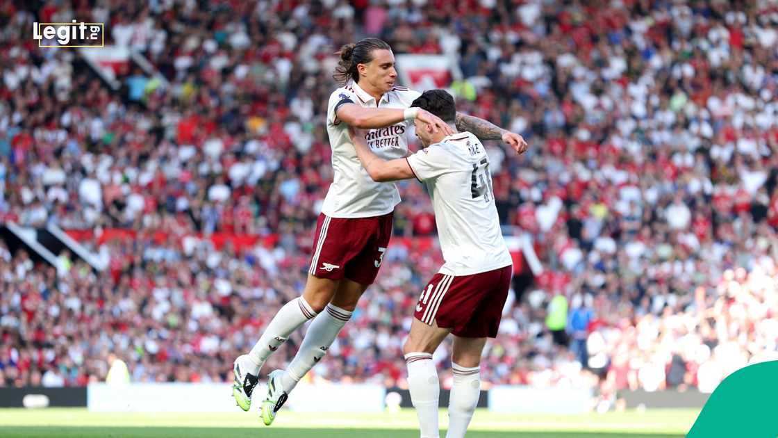 Riccardo Calafiori, Arsenal, Manchester United, Declan Rice, England, Premier League. Riccardo Calafiori, Arsenal, Manchester United, Declan Rice, England, Premier League.