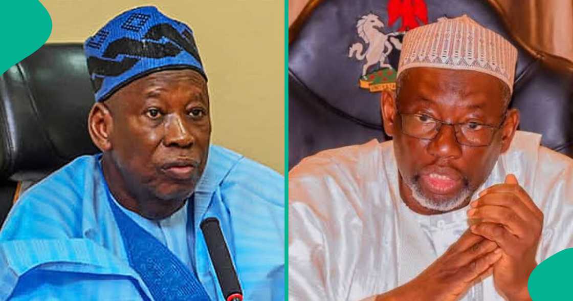 Shugaban APC Ganduje da Umar Namadi. Shugaban APC Ganduje da Umar Namadi.