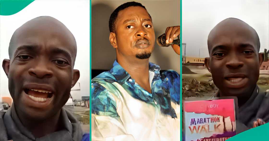 Nigerian Man Walks 120km from Lagos to Ibadan For Taye Currency, Musician Gifts Him Cash Nigerian Man Walks 120km from Lagos to Ibadan For Taye Currency, Musician Gifts Him Cash