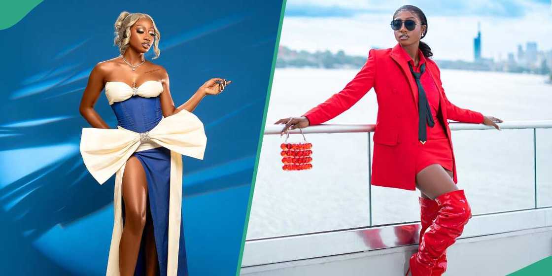 Doyin David loves colourful outfits Doyin David loves colourful outfits