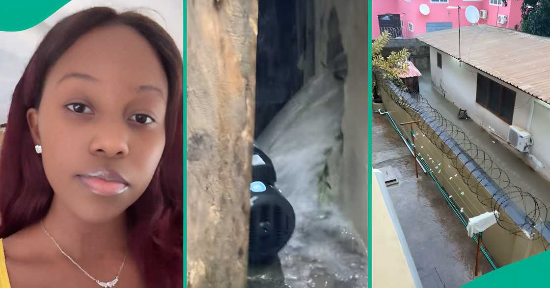 Lady accuses neighbour of breaking her wall during heavy rain to redirect floodwater. Lady accuses neighbour of breaking her wall during heavy rain to redirect floodwater.