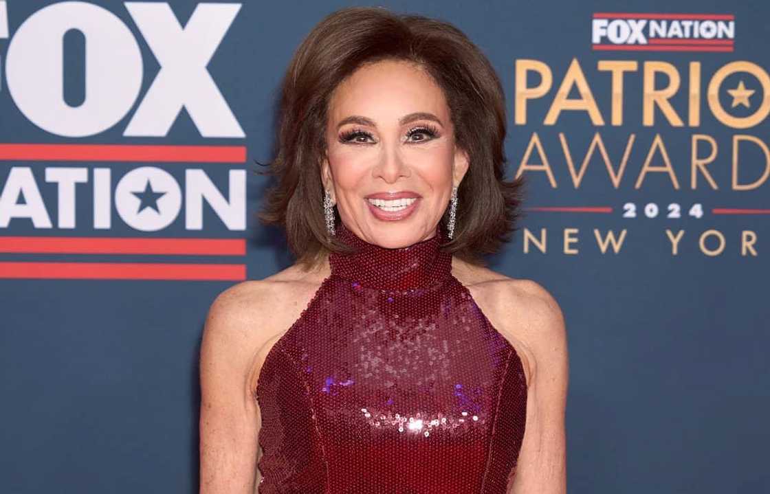 Jeanine Pirro poses on the red carpet of the 2024 Patriot Awards in New York.