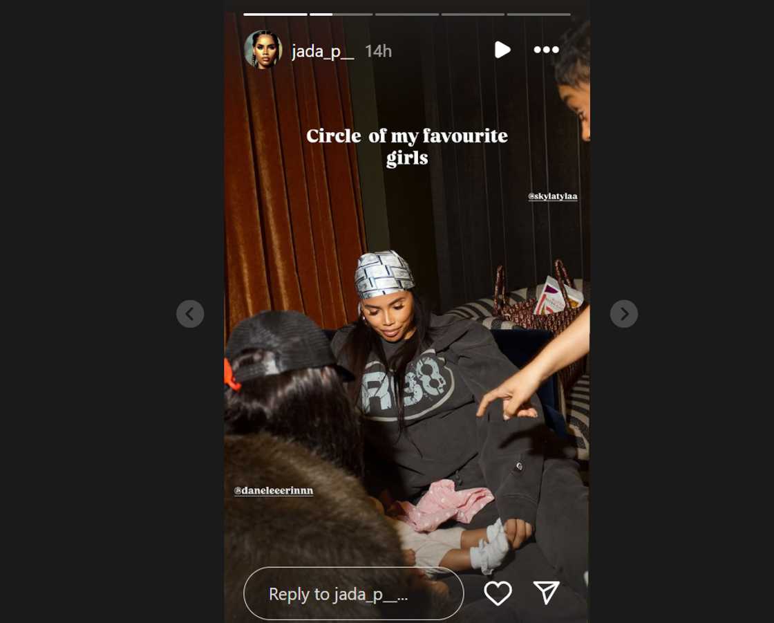 Wizkid's partner Jada P shares photo of their newborn daughter. Wizkid's partner Jada P shares photo of their newborn daughter.
