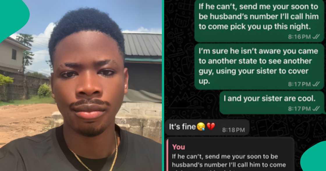 Man cries out, says he may never get married, posts chats with someone's wife-to-be