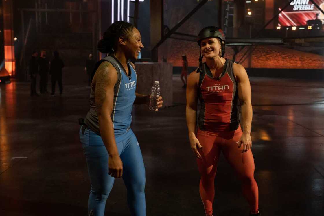 Nadi Carey and Dani Speegle during training Nadi Carey and Dani Speegle during training