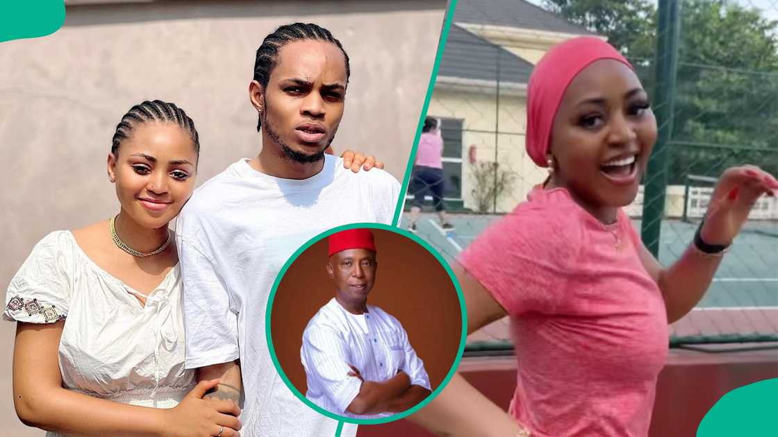 Regina Daniels' brother taunts her for marrying old man in Suspect challenge.