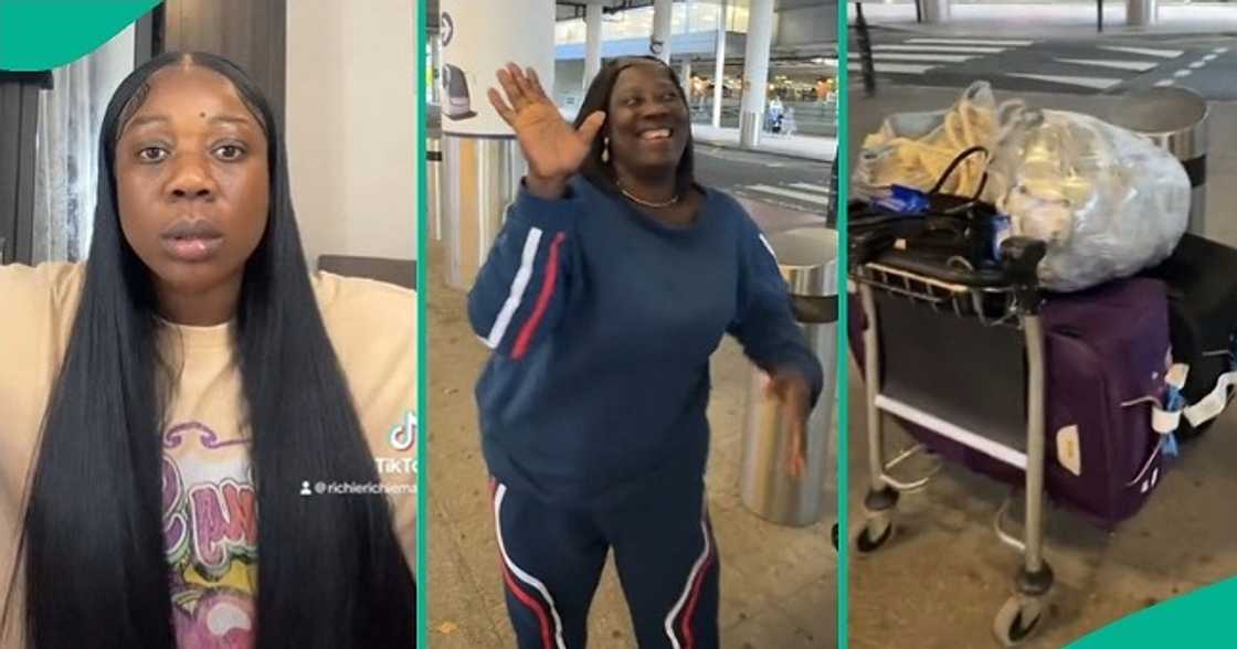 Nigerian woman reunites with mum Nigerian woman reunites with mum