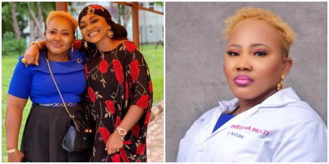 Photos of Mercy Aigbe and her sister, Pat. Photos of Mercy Aigbe and her sister, Pat.