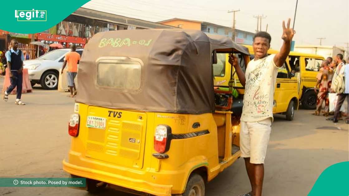 A Keke driver in Lagos shares how much he pays for tax on the road while working