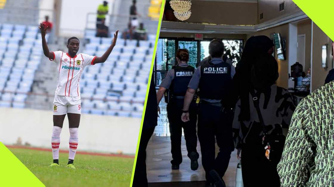 Asante Kotoko players run away in USA. Asante Kotoko players run away in USA.
