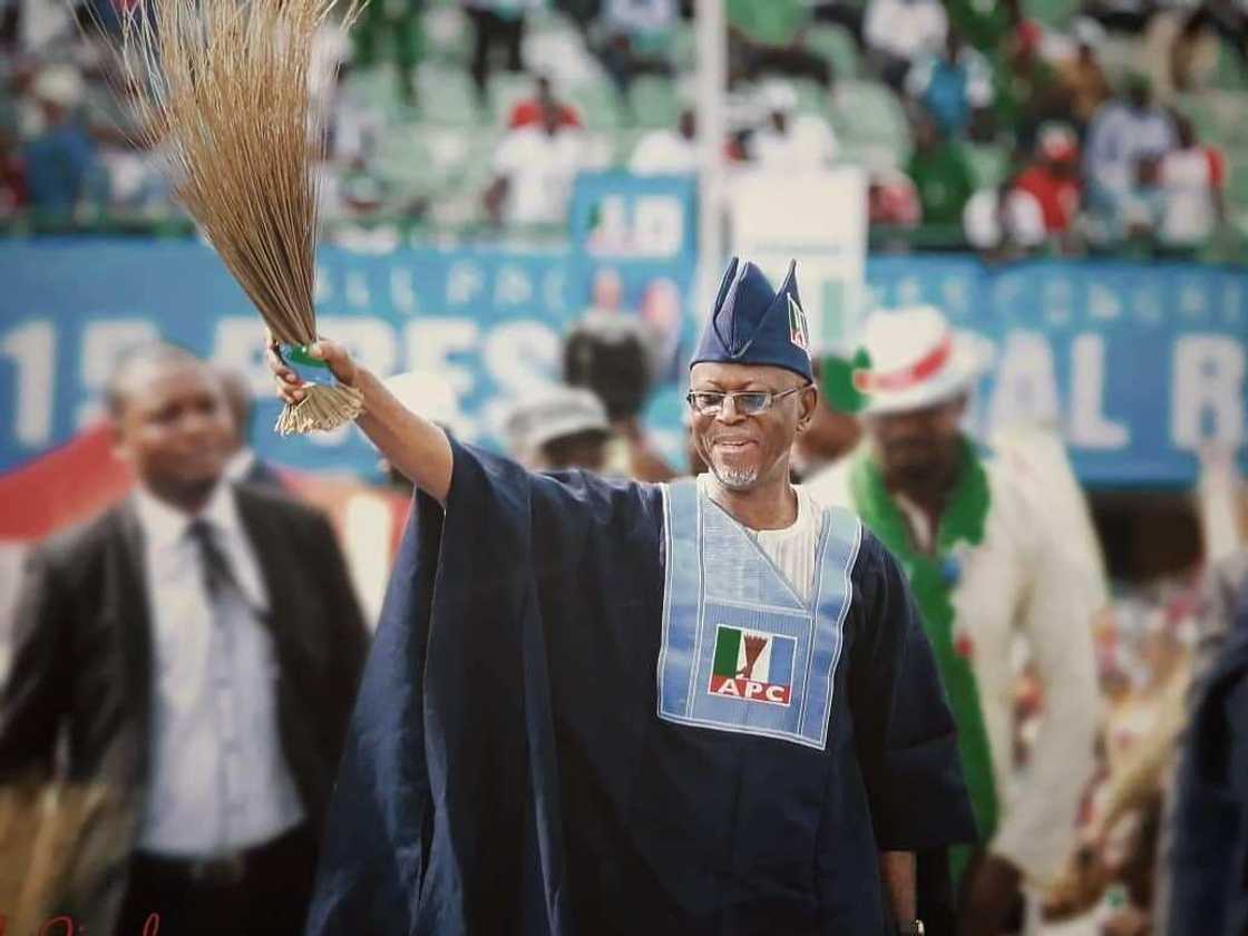 Odigie-Oyegun at an APC rally