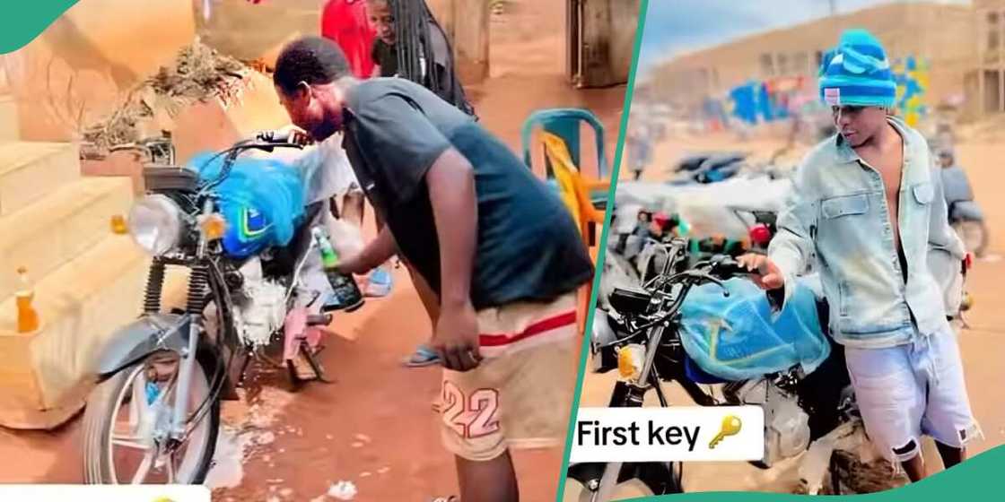 Nigerian man buys bike Nigerian man buys bike