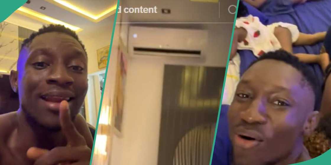 Using AC in Nigeria/Nigerian man and family. Using AC in Nigeria/Nigerian man and family.