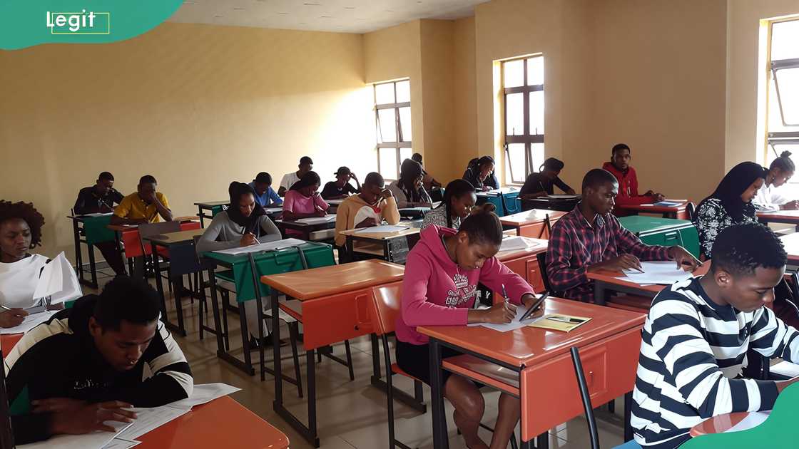 Students sitting for the IJMB exams