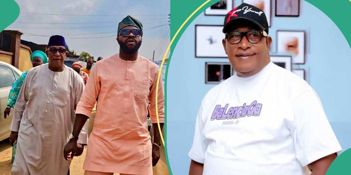 Femi Adebayo celebrates his dad Oga Bello as he turns a year older. Femi Adebayo celebrates his dad Oga Bello as he turns a year older.