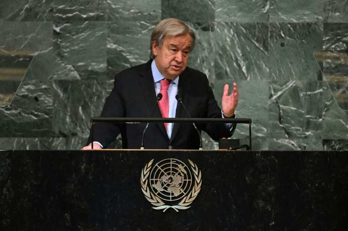 The UN General Assembly is set on October 9, 2022, to debate a resolution condemning Russia's annexation of four Ukrainian regions; Secretary-General Antonio Guterres, seen here on September 20 at the UN, has sharply denounced the Russian move The UN General Assembly is set on October 9, 2022, to debate a resolution condemning Russia's annexation of four Ukrainian regions; Secretary-General Antonio Guterres, seen here on September 20 at the UN, has sharply denounced the Russian move