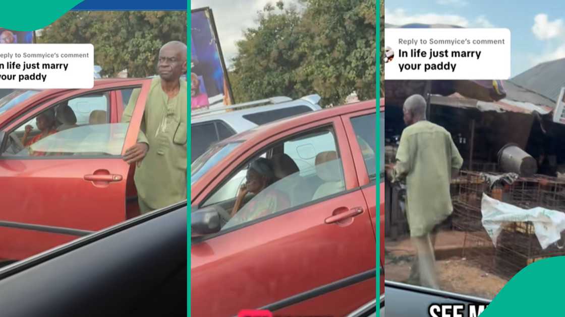 Lady shares video of old man showing his wife care.