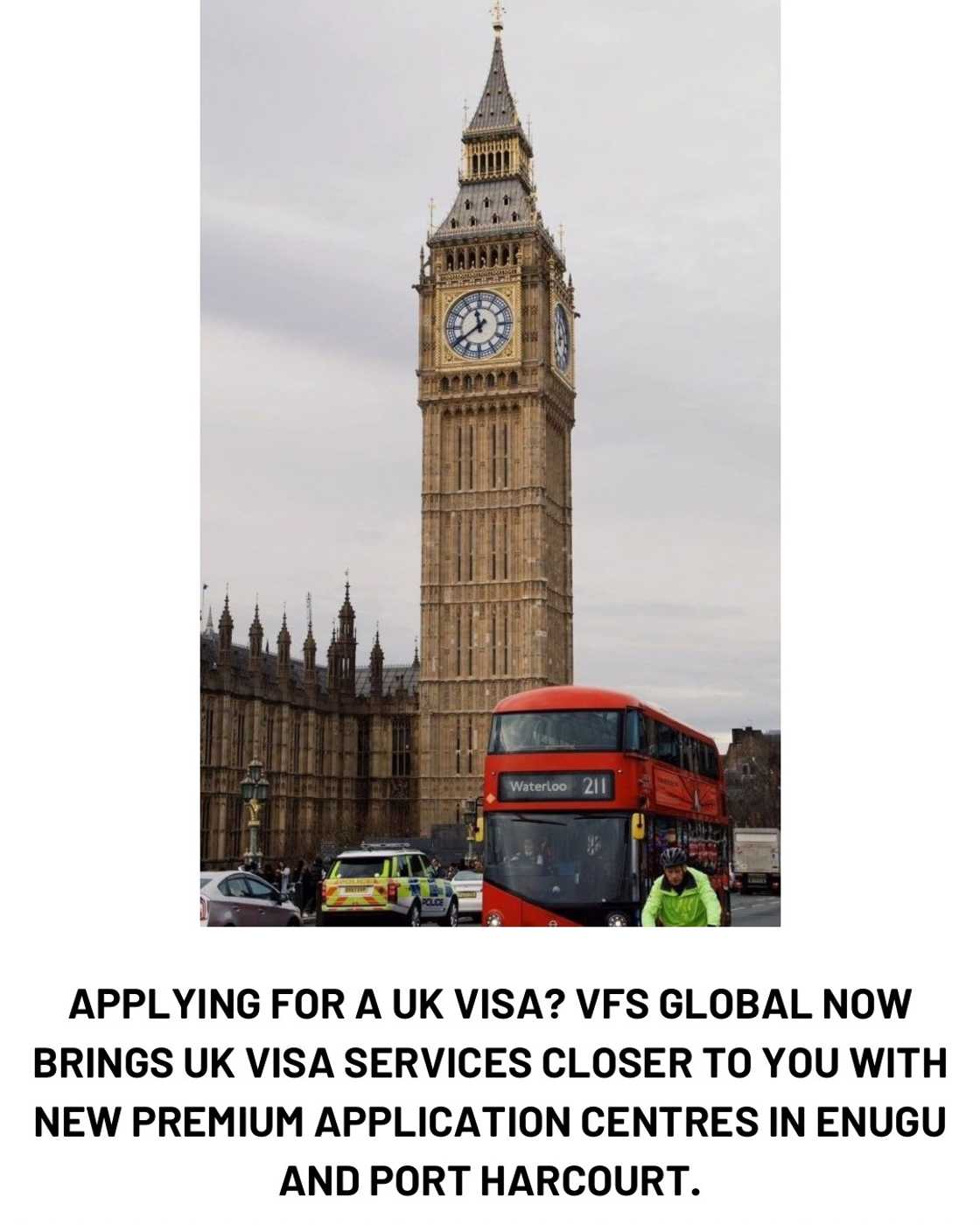 VFS Global opens new premium application centres in Enugu and Port Harcourt for UK Visa applicants VFS Global opens new premium application centres in Enugu and Port Harcourt for UK Visa applicants