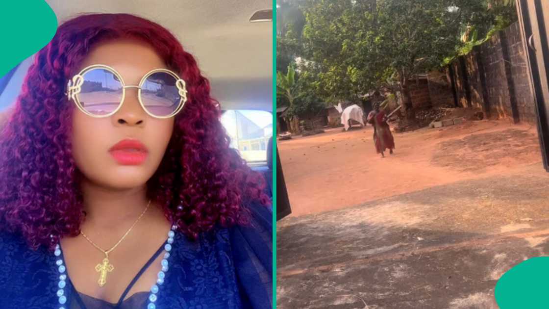 Nigerian lady shows how she was welcomed in the village for Christmas.