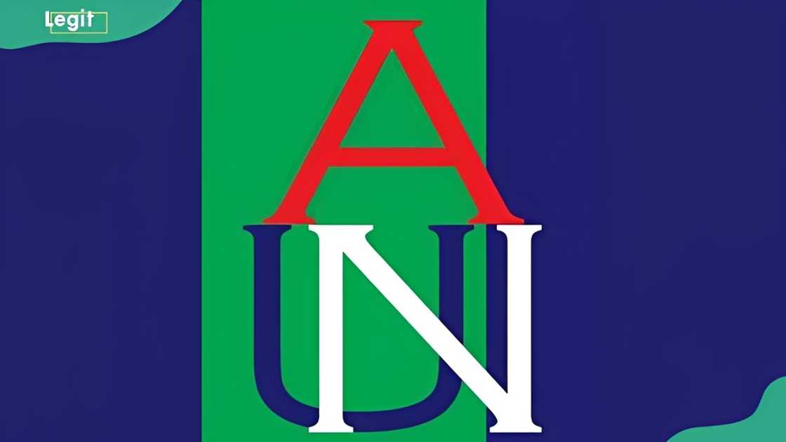 American University of Nigeria logo American University of Nigeria logo