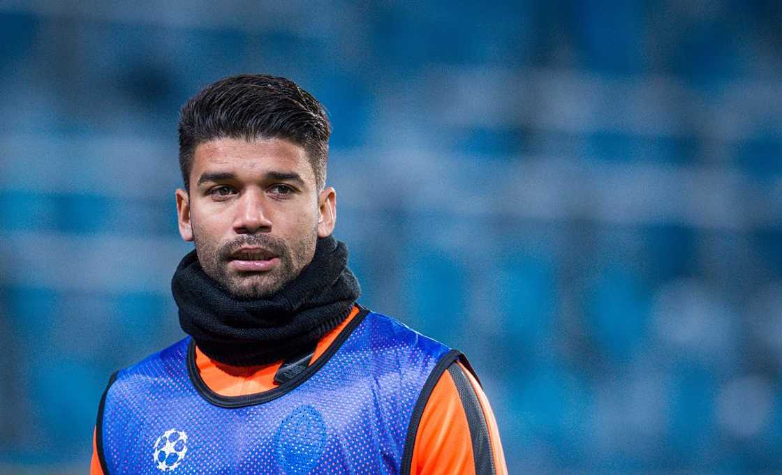 Shakhtar Donetsk's Croatian forward Eduardo during a training session Shakhtar Donetsk's Croatian forward Eduardo during a training session