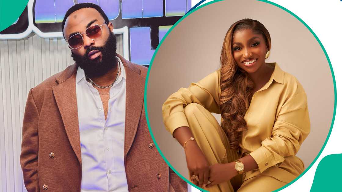 Omowunmi Dada and VJ Adam leave fans curious after cozy video surfaces Omowunmi Dada and VJ Adam leave fans curious after cozy video surfaces