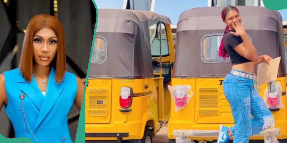 Lady buys tricycle Lady buys tricycle