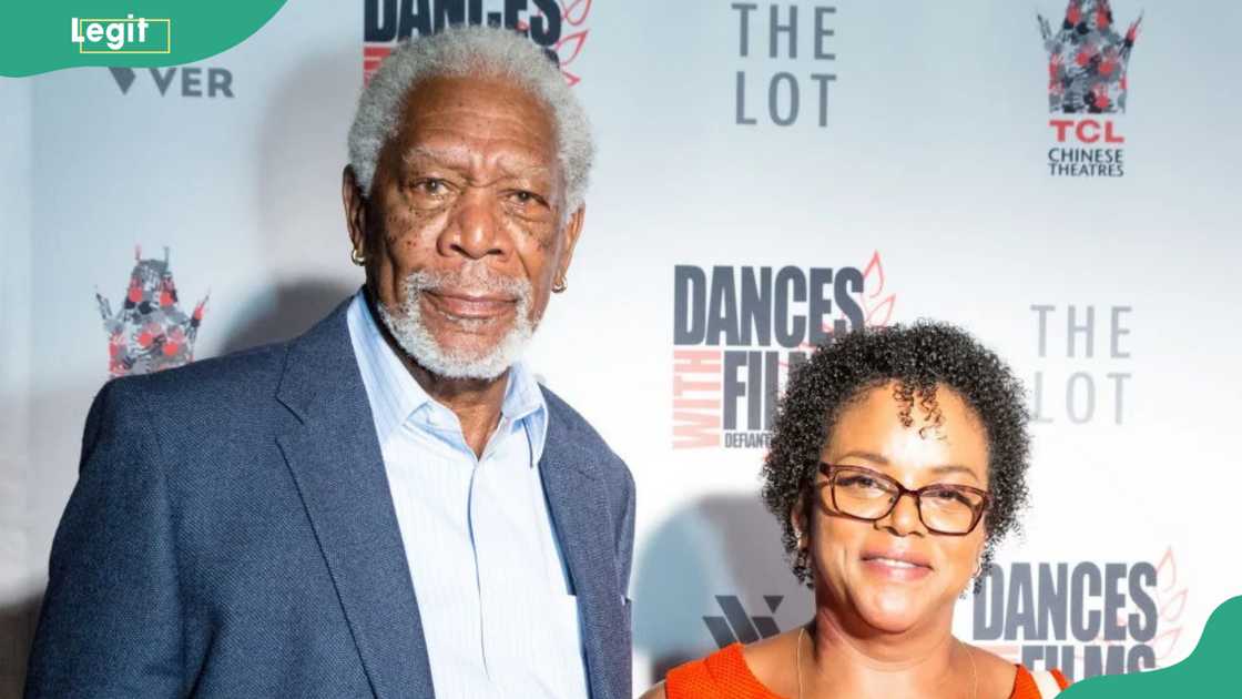 Morgan Freeman and Deena Adair at TCL Chinese 6 Theatres Morgan Freeman and Deena Adair at TCL Chinese 6 Theatres
