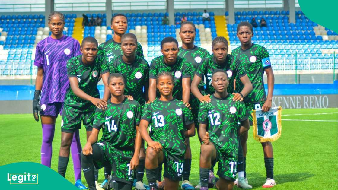 Nigeria U17 women's national football team at the Remo Stars Stadium in Ikenne. Photo by NFF