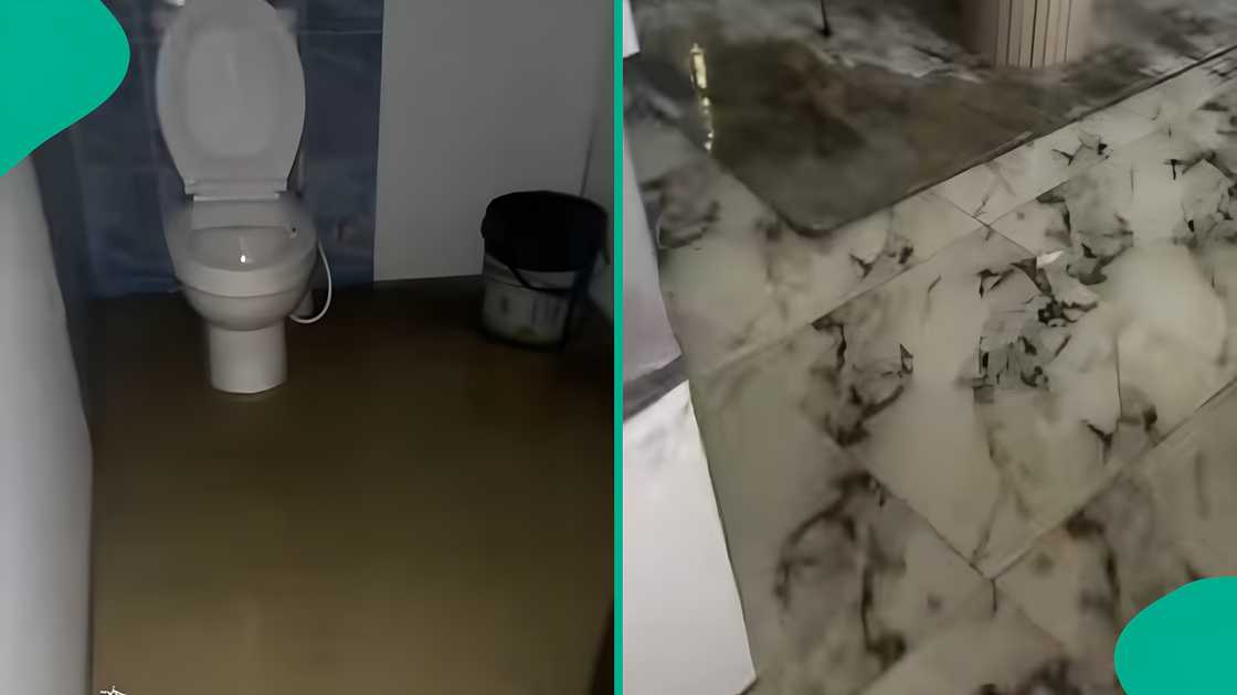 Nigerian lady posts emotional video showing flooded Lagos apartment