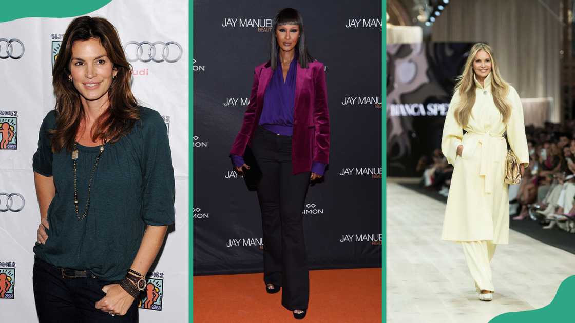 Cindy Crawford, Iman, and Elle Macpherson Cindy Crawford, Iman, and Elle Macpherson