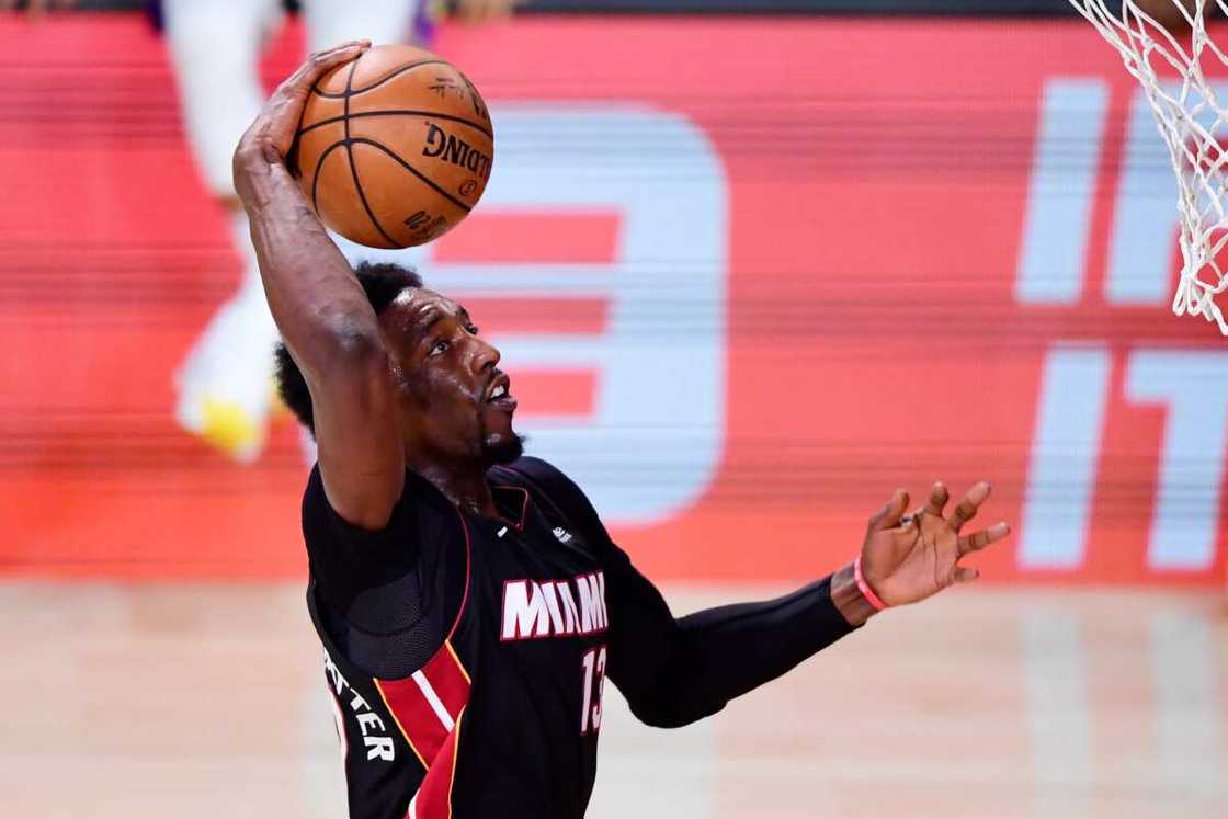 Bam Adebayo in action for Miami Heat