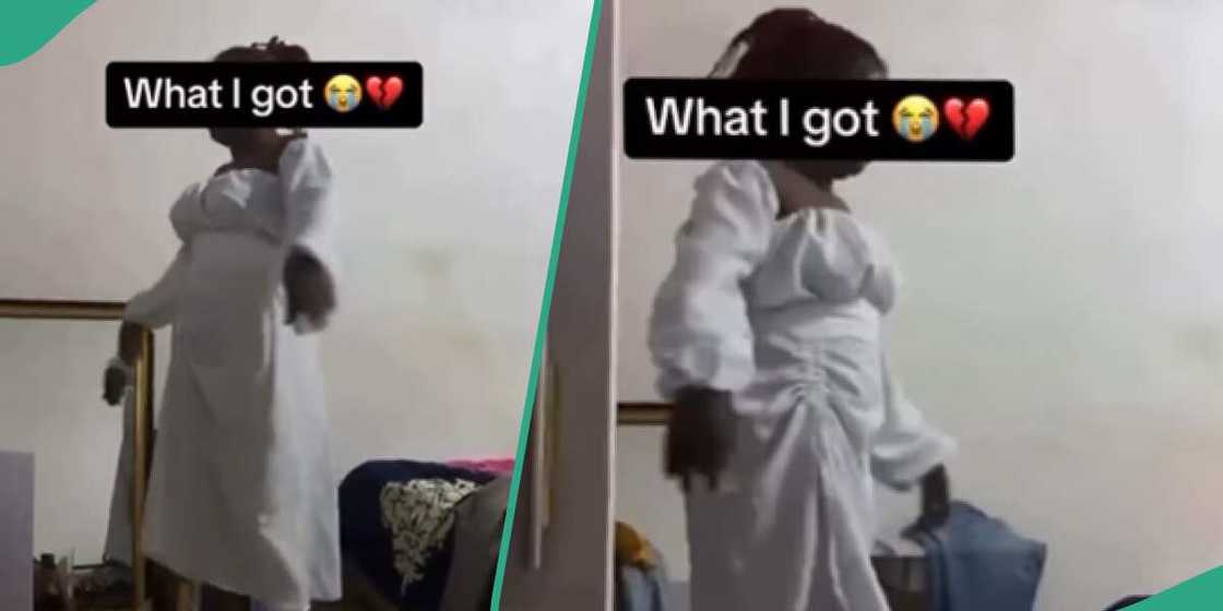 Lady gets funny replica of dress she ordered Lady gets funny replica of dress she ordered