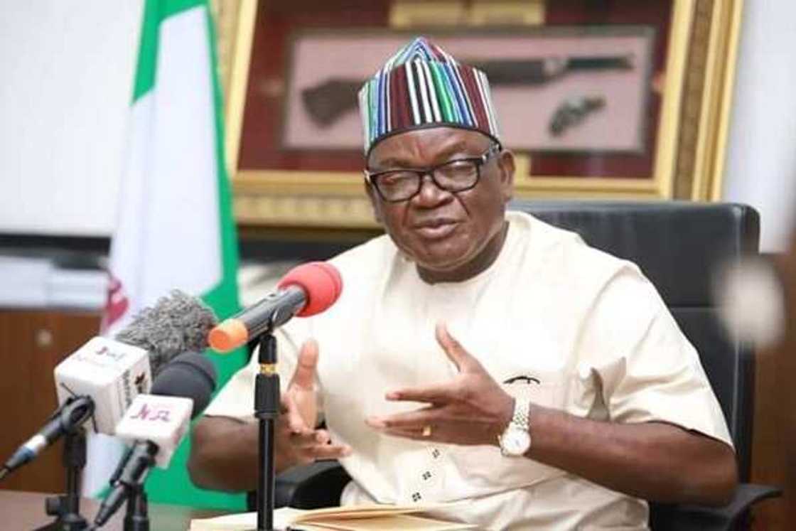 Gwamna Samuel Ortom na jihar Benuwai.