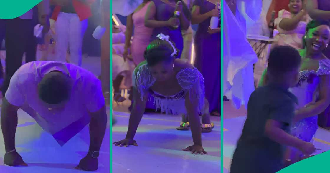 Video as bride does 32 push-ups at her wedding